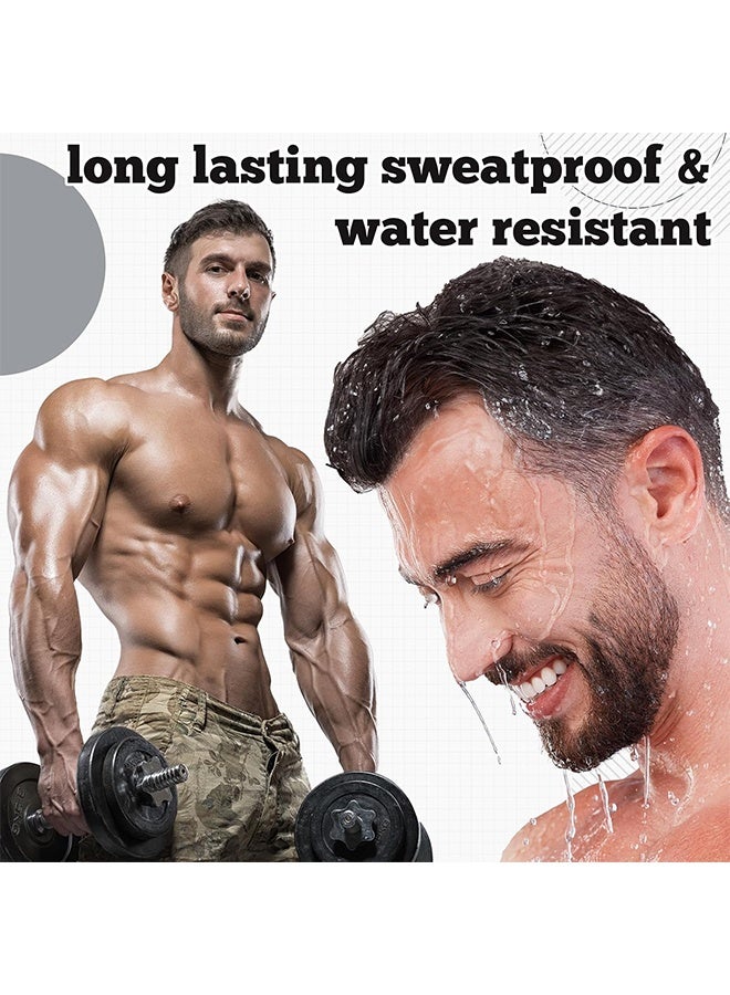 East Moon Waterproof Men's Beard Pen, Beard Care Beard Filling Pen Set, Sweatproof Long Lasting Mustache Eyebrows Repair Pen With 4 Micro-Fork Tips, Durable Cover, Natural Appearance, Male Mustache Repair Shape, Beard Pencil Filler For Man (Black) - Image 5